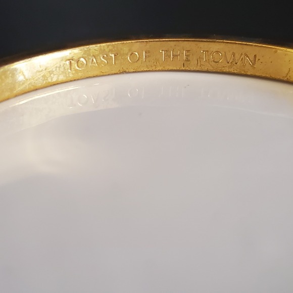 2 Kate Spade Pink Bangle Bracelets Hot to Trot & Toast of the Town Gold Plated - Picture 10 of 10